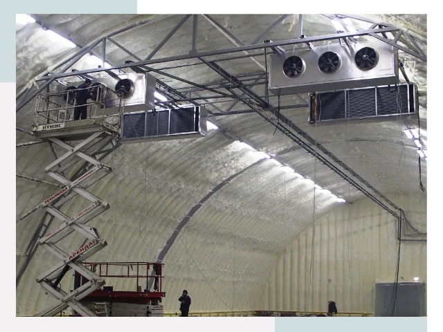 Оснащение ангаров в Тулуне