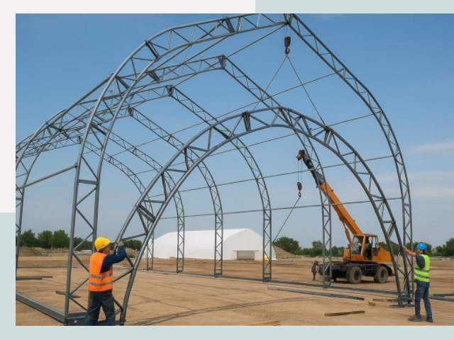 Монтаж ангаров в Тулуне от 647 руб. - Надежно и быстро